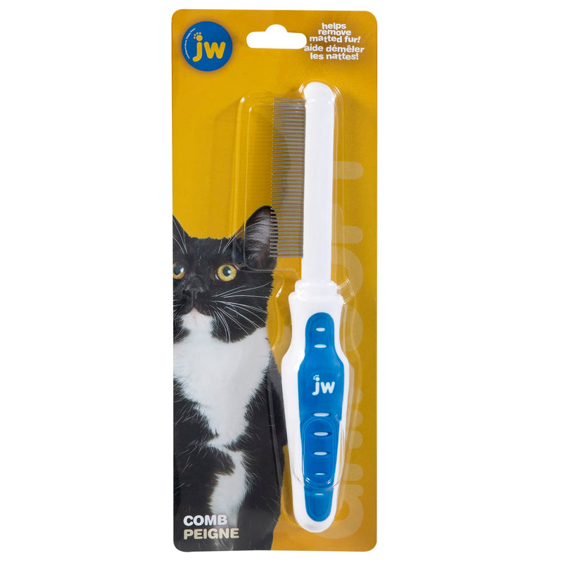 JW 36721 JW Pet Company GripSoft Cat Comb, 150 g Comb with handle is 8.5 - PawsPlanet Australia long, just the blade is - PawsPlanet Australia