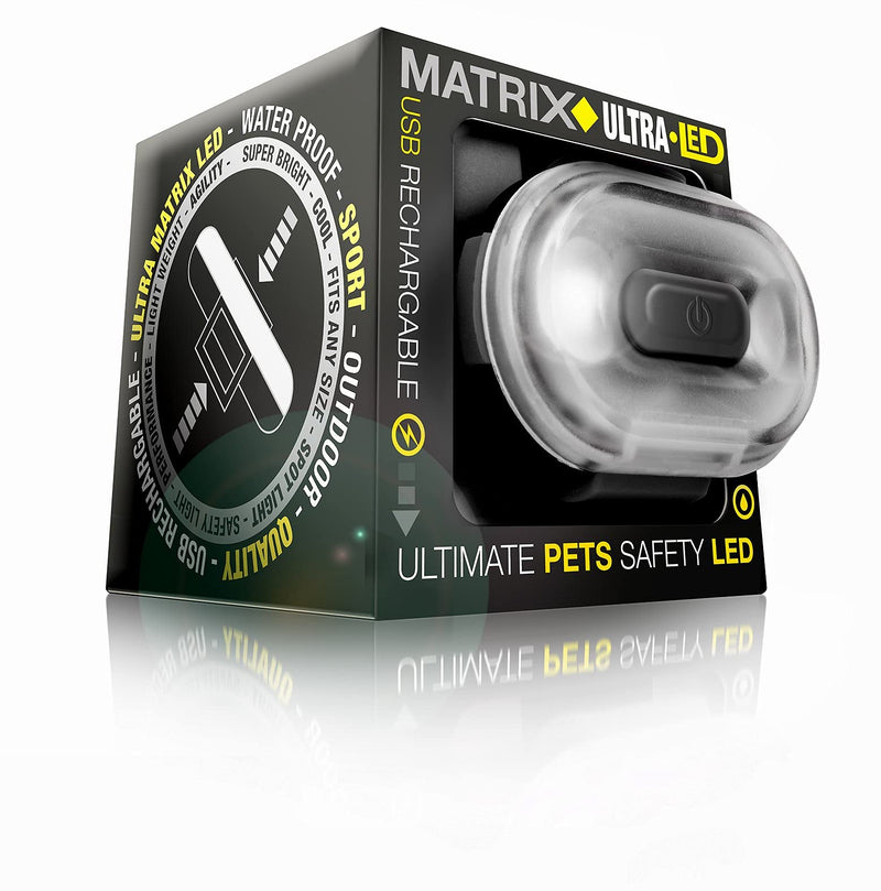 Max & Molly 4894512014541 Matrix Ultra LED Light for Dogs - Cats - Joggers - Walkers - Cyclists - Bikers - Outdoor Black - PawsPlanet Australia