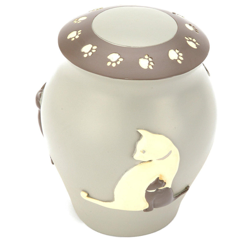 Urns UK Selby Cat Cremation Ashes Urn With Frame - PawsPlanet Australia
