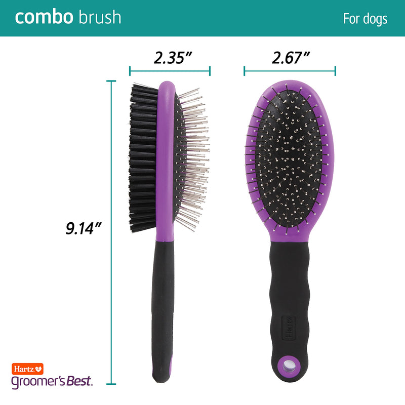 Hartz Groomer's Best Combo Dog Brush Detangling Brush - PawsPlanet Australia