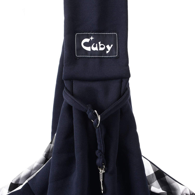 Cuby Reversible Pet Sling Carrier Hands-free Sling Pet Dog Cat Carrier Bag Soft Comfortable Puppy Kitty Rabbit Double-sided Pouch Shoulder Carry Tote Handbag Blue - PawsPlanet Australia