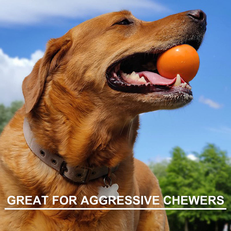 Dog Balls Indestructible,Solid Rubber Bouncy Balls for Dogs Aggressive Chewers Large Breed,Non-Toxic&Floating&High Elasticity,Durable Fetch Ball for Medium Large Dogs to Chew,Play and Training. - PawsPlanet Australia