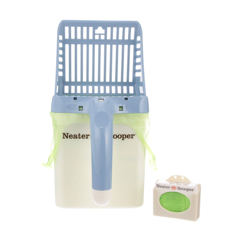 Neater Pet Brands Neater Scooper and 195 Count Refill Bag Bulk Pack Value Bundle - Cat Litter Sifter Scoop System with Extra Waste Bags by Blue - PawsPlanet Australia