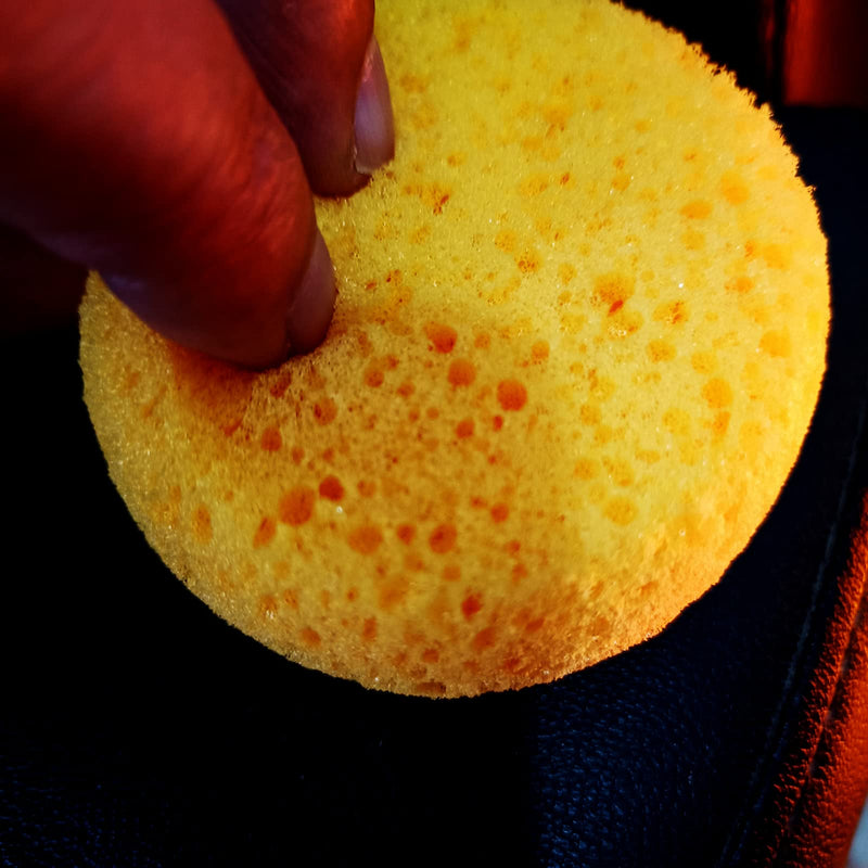 XILAOTOU Tack Sponges, High Elasticity Saddle soap for Leather, high Water Absorption Saddle soap Diameter 2.83, height1.18IN, Suitable for Crafts, Ceramics, Household Use & More 12 PCS Coarse hole 12 Pcs Yellow - PawsPlanet Australia
