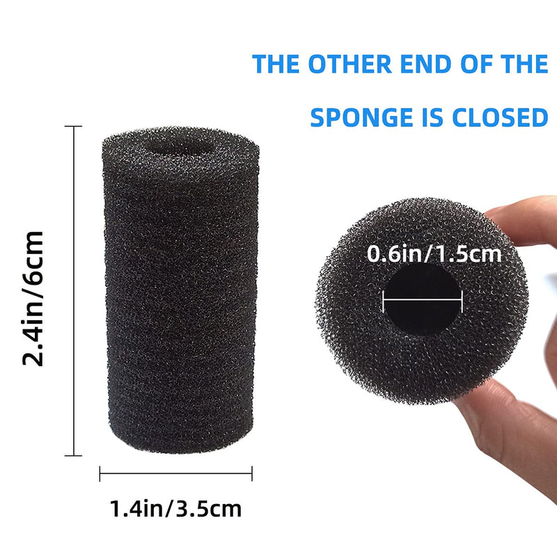 yuntop 6pcs Pre-Filter Sponge, Pre Filter Foam Sponge Roll for Aquarium Fish Tank 6 x 3.5cm /2.4x1.4 inch - PawsPlanet Australia