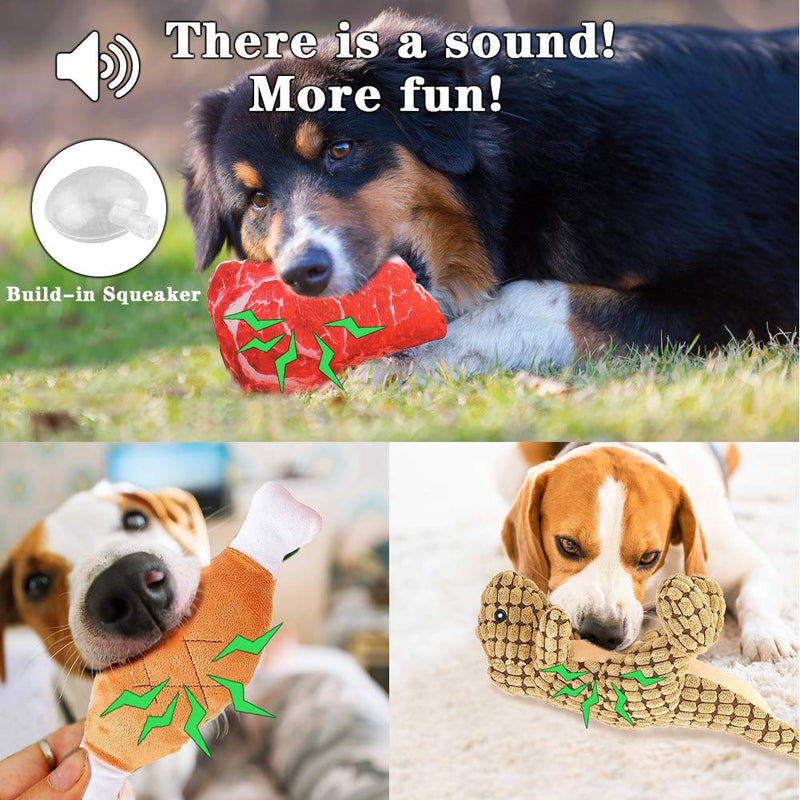 Dog Toys for Boredom, Puppy Chew Toys for Teething, Squeaky Dog Toys, Puppy Chew Toys, Teething, Training, Dog Gift Sets, Small Dog Rope Toy - 6PCS - PawsPlanet Australia