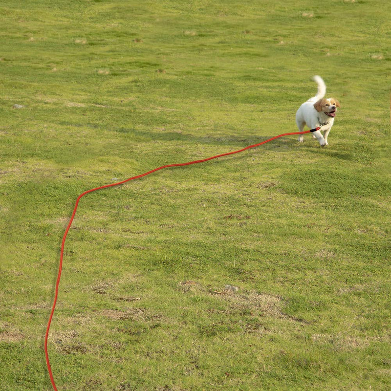 Vivifying Dog Check Cord, 20FT/6M Floatable Long Dog Training Rope with Handle for Beach, Lake (Orange) - PawsPlanet Australia