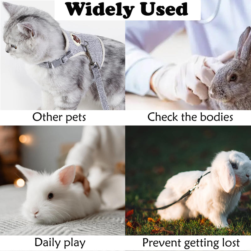 Rabbit Leash Dwarf Rabbit, Pack of 2 Adjustable Leash for Rabbits, Breathable Vest Harness, Rabbit Harness, Rabbit Harness, Rabbit Harness for Small Animals, Rabbit, Hamster, Cat, Outdoor - PawsPlanet Australia