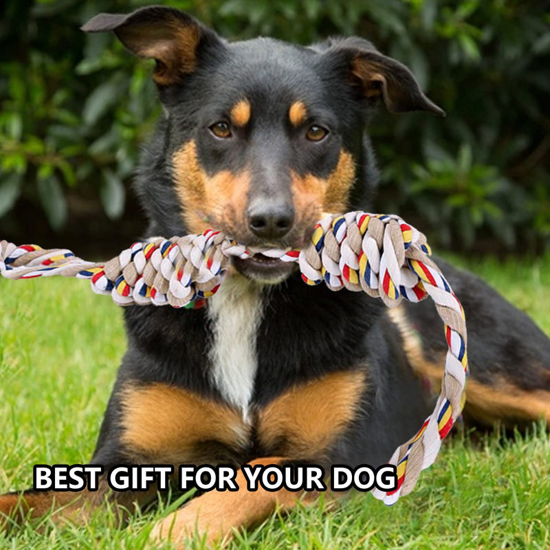 Dog Rope Toys Large, XL 24inch Rope Toys for Strong Large Dogs, Durable Dog Chew Toy for Aggressive Chewers of War, Interactive Rope Chew Toys for Medium Large Dog Breeds Teeth Cleaning - PawsPlanet Australia