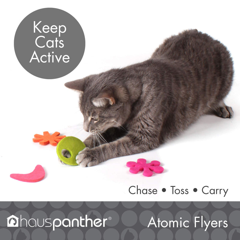 [Australia] - Hauspanther Collection Atomic Flyers Felt Cat Toys (set of 4) by Primetime Petz Zest 