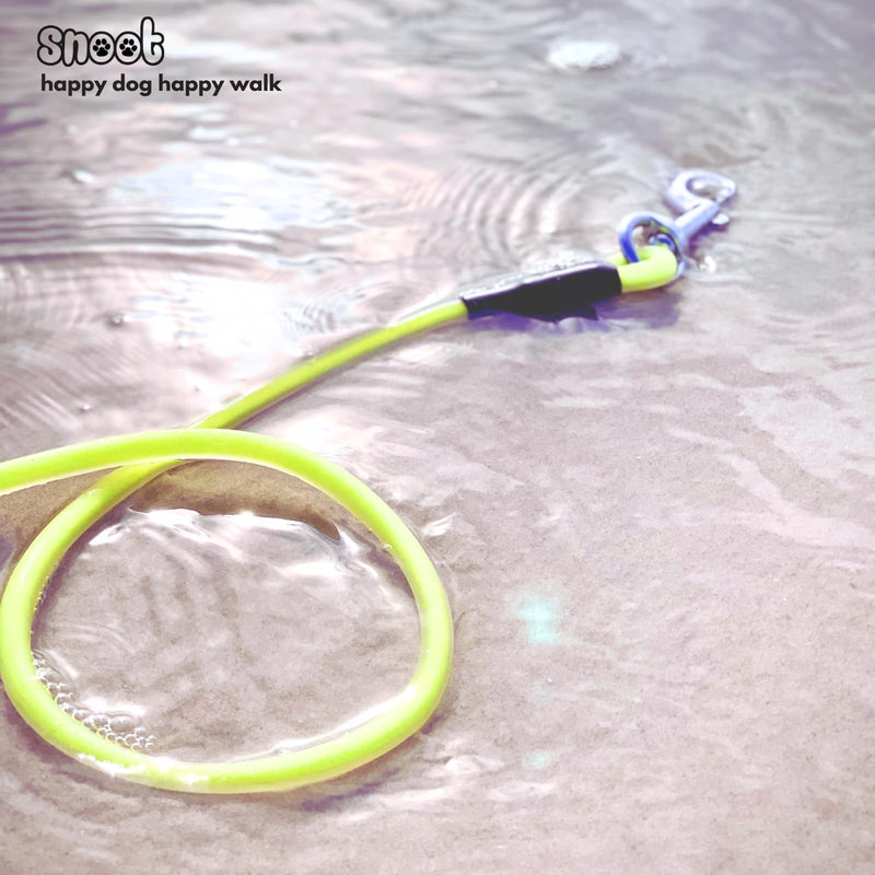 5m round leash, drag leash, neon yellow, dog leash, training leash, very stable, dirt and water repellent 5 m - PawsPlanet Australia
