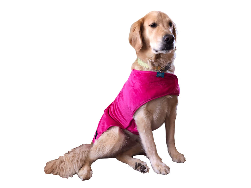throwbee pet Poncho Original - Pink - Blanket Dog Sweater Coat Jacket Vest Cat Raincoat Outerwear Large - PawsPlanet Australia