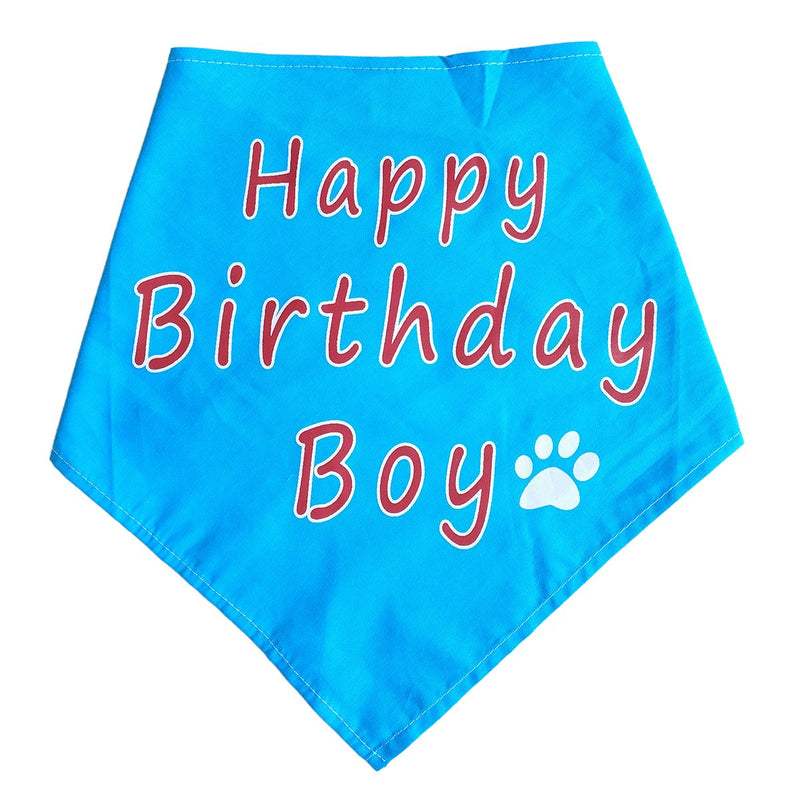 BIPY Dog 1st Birthday Hat Bandana Bowtie for Girls Boys Small Medium Dogs Cats Costumes Headwear B-BLUE-HatBandanaBowtie - PawsPlanet Australia