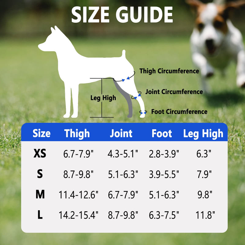MewMewLand Dog Knee Braces for Pain Arthritis, ACL, CCL, Extra Support, Dog ACL Brace Hind Legs, Black Large L - PawsPlanet Australia