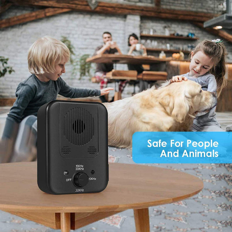 Luatuer Anti Dog Barking Device, Upgrade Ultrasonic Dog Bark Deterrent, Rechargeable Waterproof Sonic Dog Control Barking Device with 3 Frequency Levels, Safe Humane Dog Stop Barking Silencer - PawsPlanet Australia