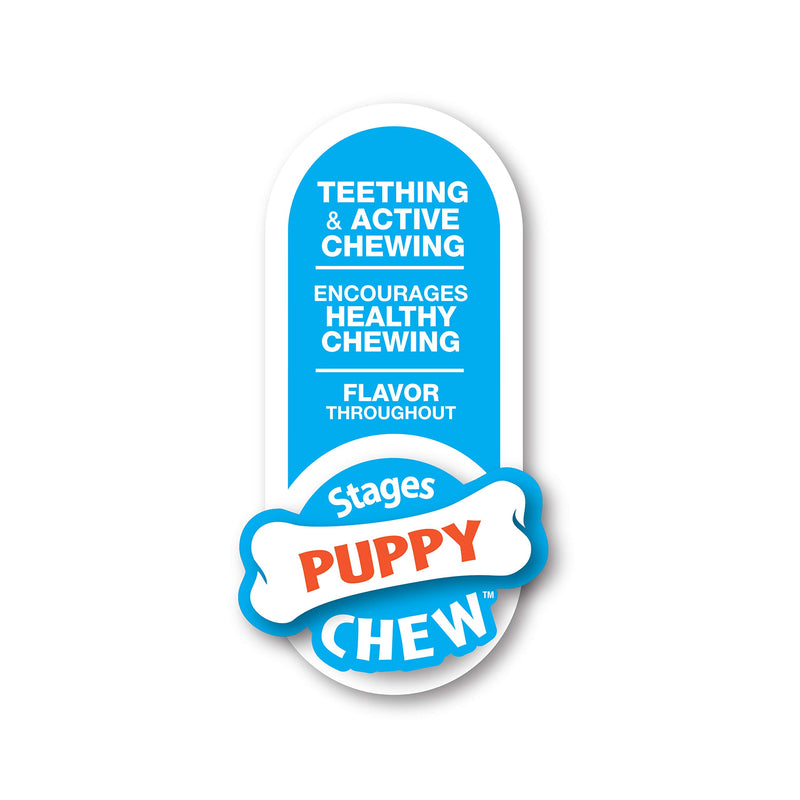 Nylabone Puppy Teething & Soothing Flexible Chew Toy X-Small/Petite - Up to 15 lbs. Pink Chicken Flavor X-Small/Petite - Up to 15 lbs. - PawsPlanet Australia