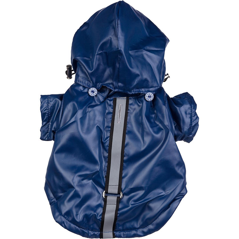 [Australia] - Reflecta-Sport Adjustable Weather-Proof Pet Windbreaker Jacket Dark Blue s 