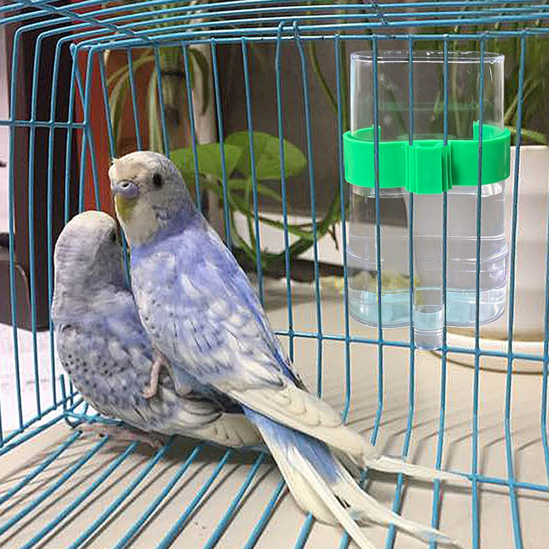 2 PCS Automatic Bird Water Dispenser Parrot Bird Water Feeder Bottles Bird Drinker Seed Food Container Parakeet Cage Accessories for Parakeet Budgies Cockatiel Lovebird Small Birds Canary Finch - PawsPlanet Australia