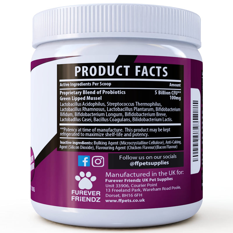 Canine Dietary Supplement, Probiotics for Dog’s Digestive Health, 100g Powder • Furever Friendz - PawsPlanet Australia