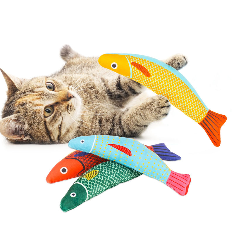 XLSXEXCL 6 Pcs Cat Fish Toy, Catnip Toys, Cat Chew Toy, Not Refillable Catnip Toy Chew Toys for Cats Cat Toys for Bored Indoor Adult Cats Fish Shape Release Catch and Bite - PawsPlanet Australia