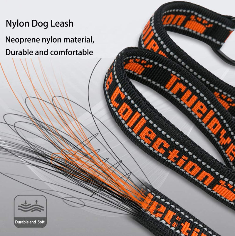 [Australia] - SGODA Multi Handle Dog Leash, Training Lead Medium 4.6 Feet Black Red 