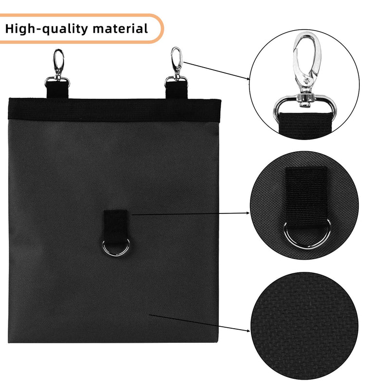 RAYFARMO Rabbit Hay Feeder Bag Hanging Feeder Bag Durable 600D Black Oxford Fabric Guinea Pig Chinchilla Pet Hay Feeder Storage - PawsPlanet Australia