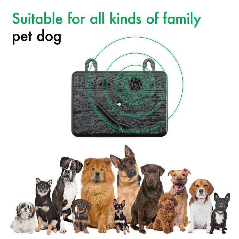 Anti Bark Anti Barking Device for Dogs - Box Device, Stop Barking Dog Devices. Dog Bark Control, Bark Deterrent Outdoor, Neighbors Dog Silencer and Short Range No Bark Gadget. (Black) - PawsPlanet Australia