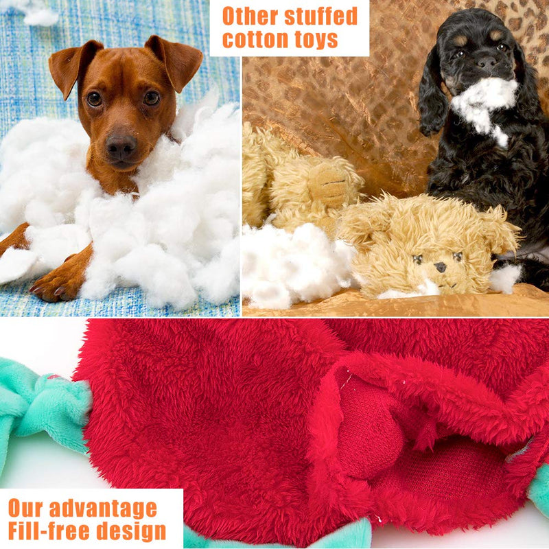 [Australia] - AWOOF Dog Toys No Stuffing, 5 Pack Dog Squeaky Toys Durable Dog Chew Toy Set for Puppy Small Medium Large Dog 