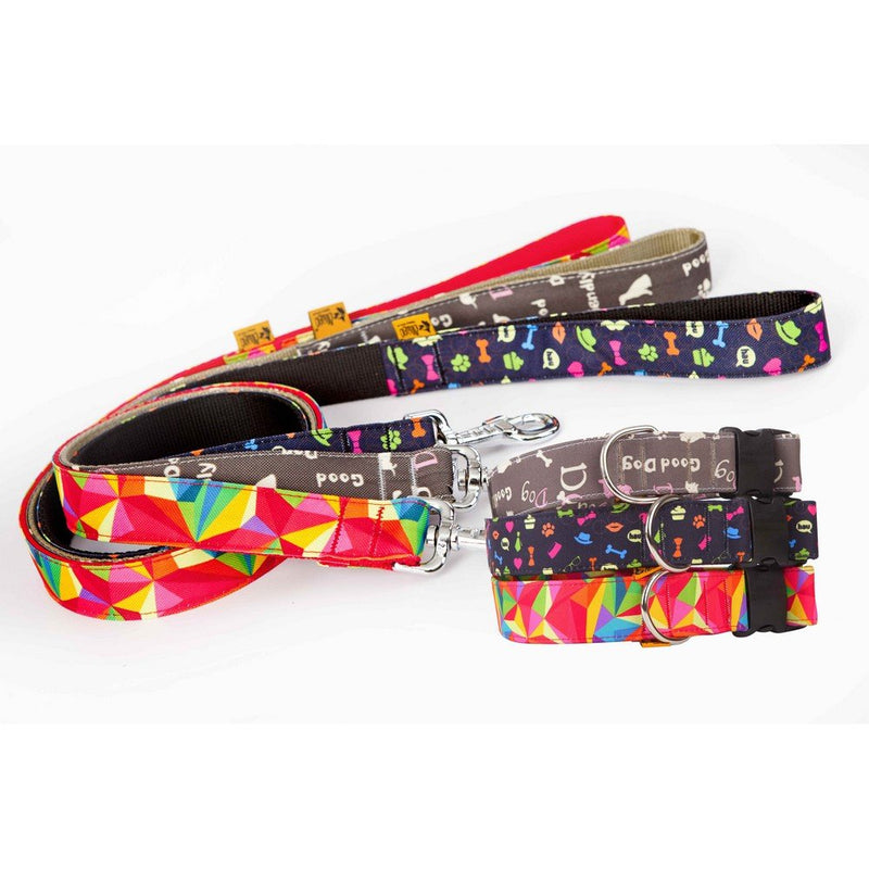 Dingo Patterned Collar for Dog with Plastic Buckle Handmade America Colorado Style 15509 - PawsPlanet Australia