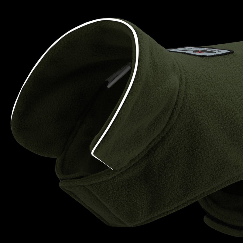 [Australia] - OCSOSO Reversible Reflective Fleece Soft Vest Winter Dog Clothes Jacket. M Green 