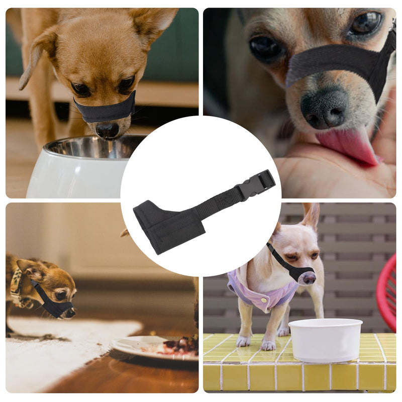 Short Snout Dog Muzzle, Adjustable Dog Mouth Guard, Soft Pet Safe Dog Muzzle Anti Biting Barking, Muzzle for Dogs Snout Circumference 5.5-7" - PawsPlanet Australia
