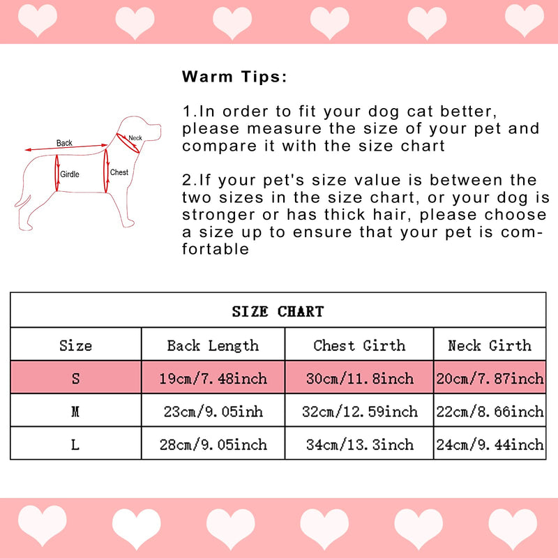 Dxhycc Dog Knitted Sweater Dog Heart Sweater Puppy Sweater Warm Soft Pet Holiday Clothes for Small Medium Cats and Dogs - PawsPlanet Australia