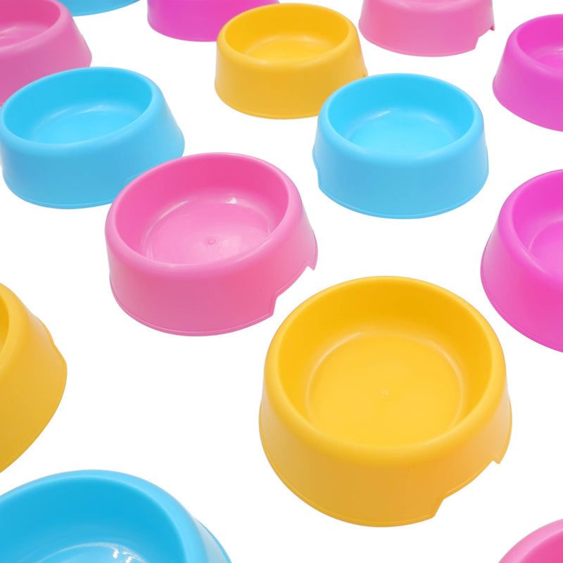 [Australia] - Forest Guys Dog Bowls Cat Bowls Plastic Bowls Yellow + Blue + Pink + Purple 