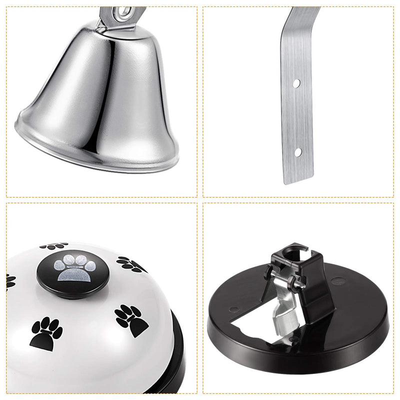 Shopkeepers Metal Bell Dog Doorbell Silver Potty Training Bell and Dog Training Bell Pet Potty Training Bells, 2 Pieces Totally - PawsPlanet Australia