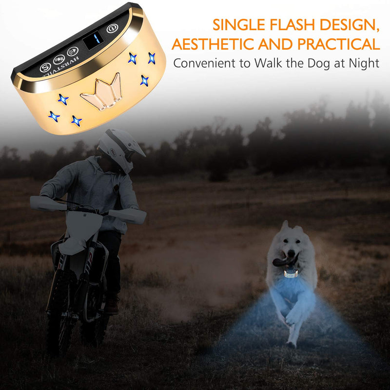 HVRSTVILL Anti Barking Dog Collar, Stop Barking Device for Small Medium Large Dog, NO SHOCK Safely and Humane with Sound & Vibration, Rechargeable No Bark Dog Training Collar, Adjustable Belt 7-55kg - PawsPlanet Australia