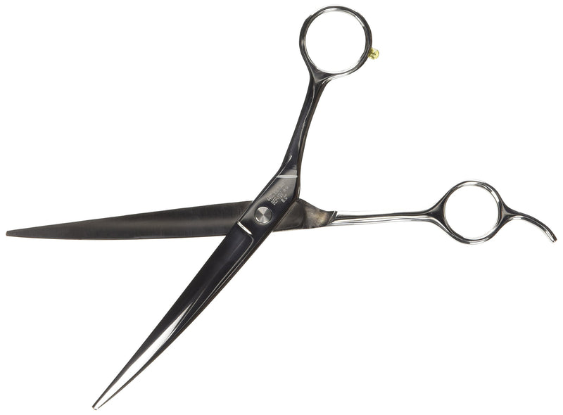 [Australia] - ShearsDirect Japanese 440C Curved Off Set Cutting Shears with Light Blue Gem Stone Tension, 8.0-Inch 