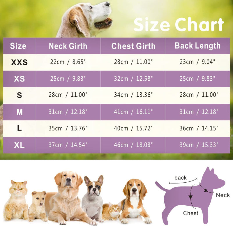 Dolahovy Dog Recovery Suit, Pet Surgery Suit Puppy Recovery Suit Wound Protection Suits Dogs Surgical Onesie for Female Male Small Medium Dogs Cats (L, Purple) L - PawsPlanet Australia