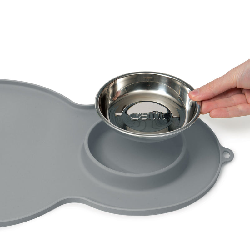 Catit Peanut Placemat, Medium, Grey - PawsPlanet Australia