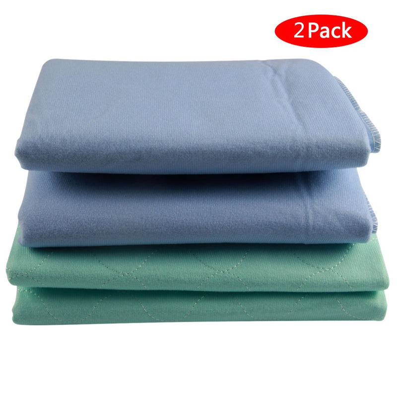 JoyDaog Washable Pet Pee Pads for Dogs Mat 2-Pack,Waterproof Puppy Training Travel Pad 91 * 103cm 2pcs(105x90cm) Green - PawsPlanet Australia