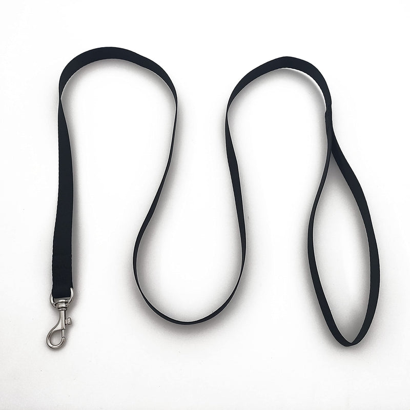MCKhome 1.2M Soft Nylon Pet Leash Pet Walking Training Traction Leash Small Medium Dogs Cats Puppy Traction Rope Basic Pet Leashes (Black) Black - PawsPlanet Australia