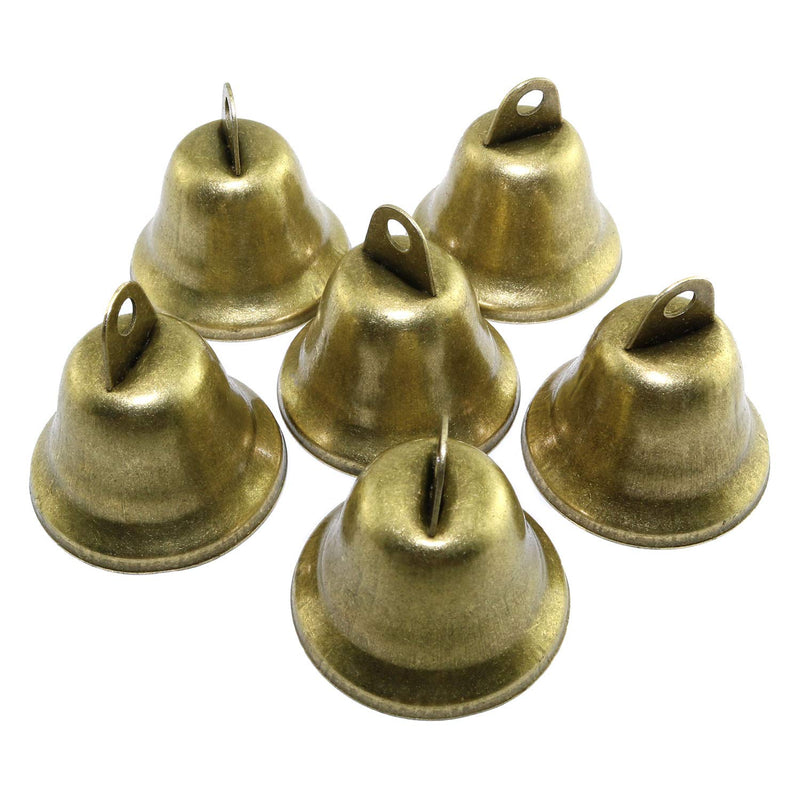 [Australia] - RuiLing 12-Pack 38mm/1.5in Small Vintage Bronze Jingle Bells Doorbell Pet Dog Training Bell Pendants 
