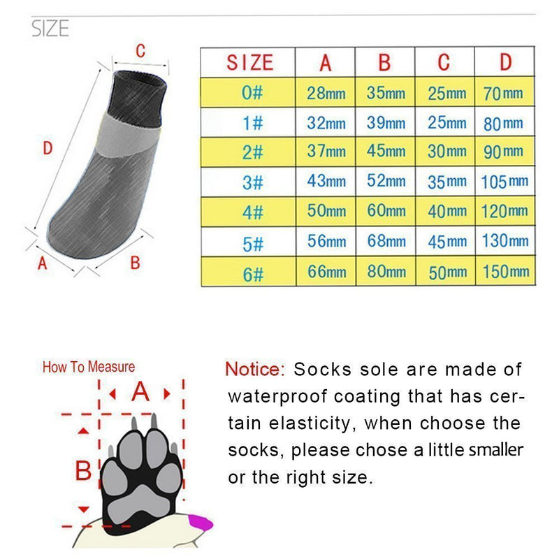 KEESIN Pet Dog Puppy Waterproof Nonslip Sports Socks Shoes Boots, Rubber Sole, Paw Protector for Small/Medium/Large Pet Dog 4 PCS(#3, Plaid) #3 - PawsPlanet Australia
