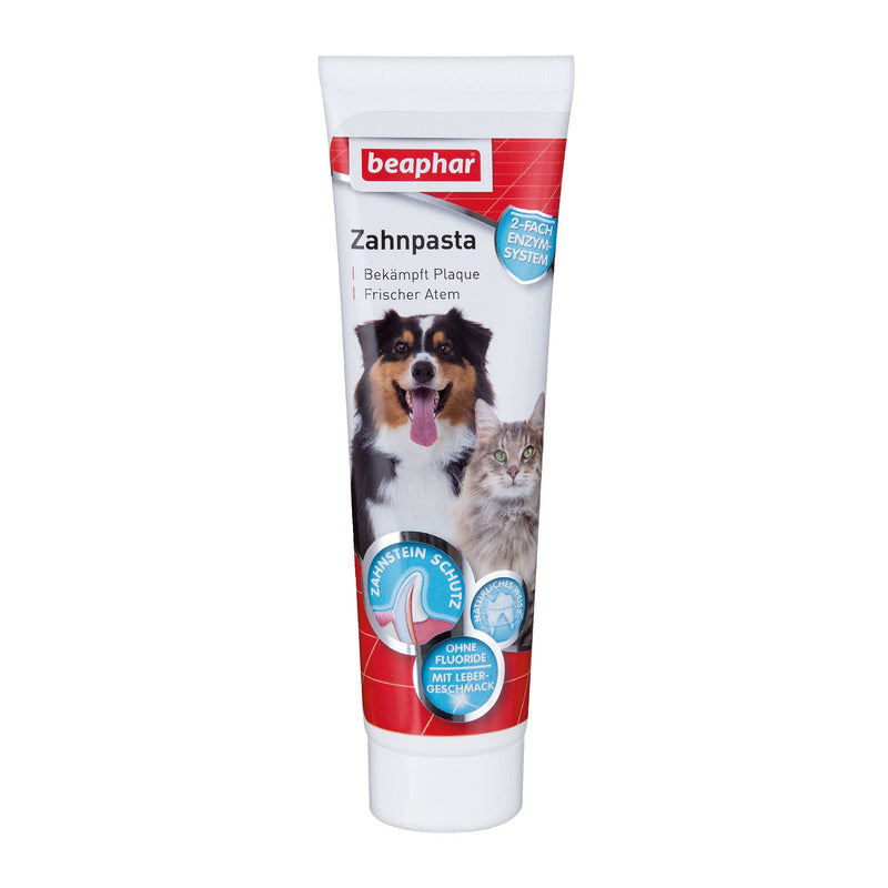 Beaphar Toothpaste - Cream, For Dogs and Cats - With Liver Flavor - 100 g 100 g (Pack of 1) - PawsPlanet Australia