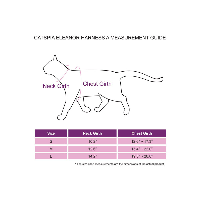 CATSPIA CARA-HA9308-GR-L Eleanor Harness for Cats L Green - PawsPlanet Australia