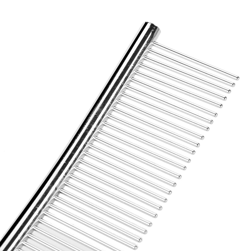 Dog Combs, Curved Stainless Steel Comb for Dogs, Pet Grooming Opening Knot Comb, Hair Removal Brush, Dog Grooming Tools for Long and Short Hair Dogs, Cats(A) A - PawsPlanet Australia