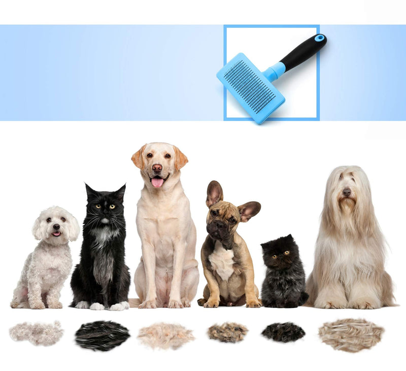 PRECORN self-cleaning dog brush dog hair brush grooming cat brush grooming brush dog comb - PawsPlanet Australia