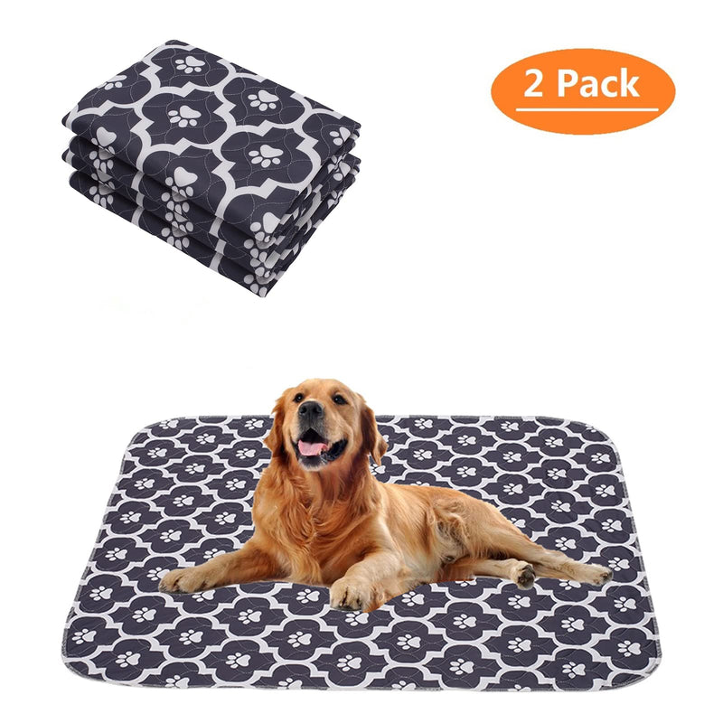 Geyecete Washable Dog Urination Pads Pack of 2, PIPI Mats for Dogs, Puppy Pad Training Pads Reusable, Absorbent Mats for Dogs, Cats, Rabbits, Guinea Pigs-S - PawsPlanet Australia