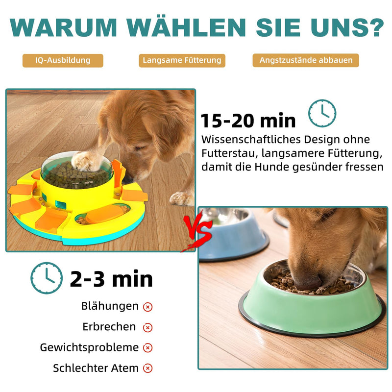 Dufuso dog toy intelligence, dog intelligence toy for dogs small/medium/large dogs toy intelligent level 2 (medium) A-blue - PawsPlanet Australia