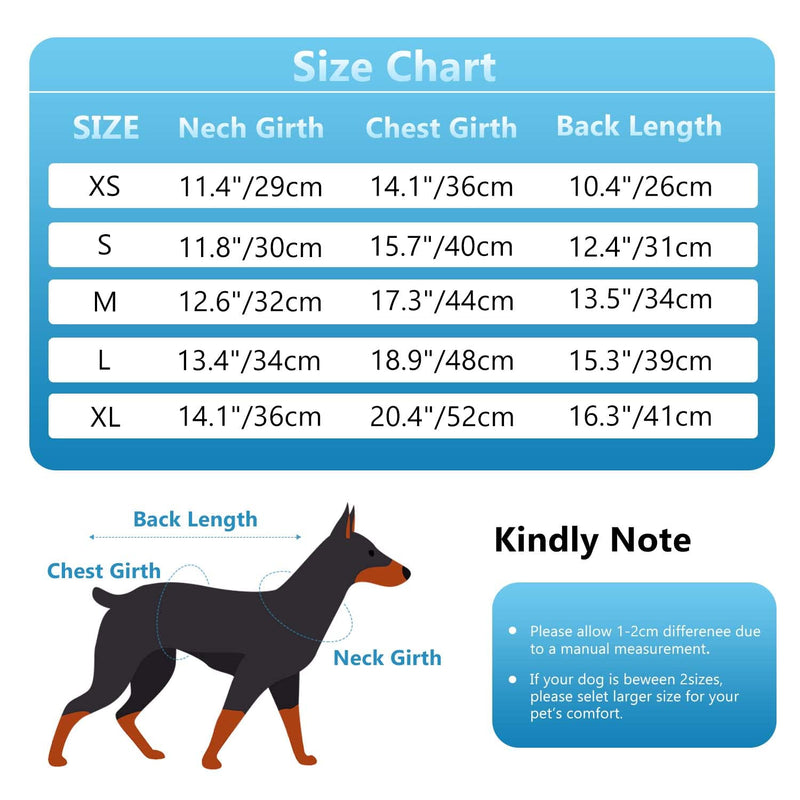 Due Felice Dog Surgical Onesie Recovery Suit for Female Male Small Medium Dog After Surgery Bodysuits Pet Cone E-Collar Alternative Black Plaid/X-Small X-Small - PawsPlanet Australia