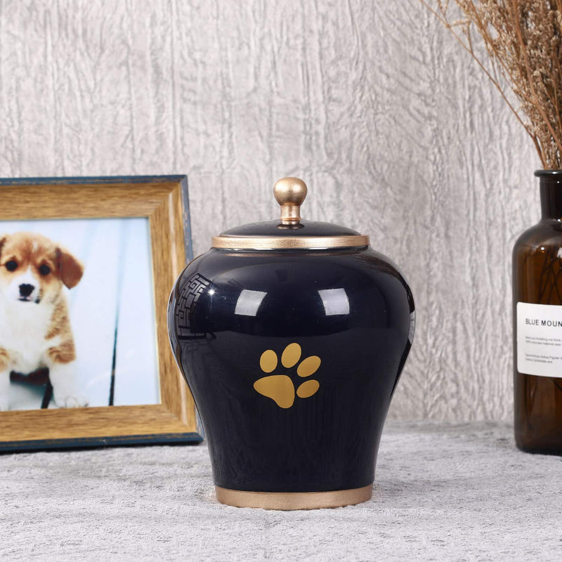 Youdear Memorials 6'' Handicrafts Pet Urns,Premium Urns for Dog and Cat Ashes,Suitable Size Keepsake Urns for Ashes Up to 55 Cubic inches Blue - PawsPlanet Australia